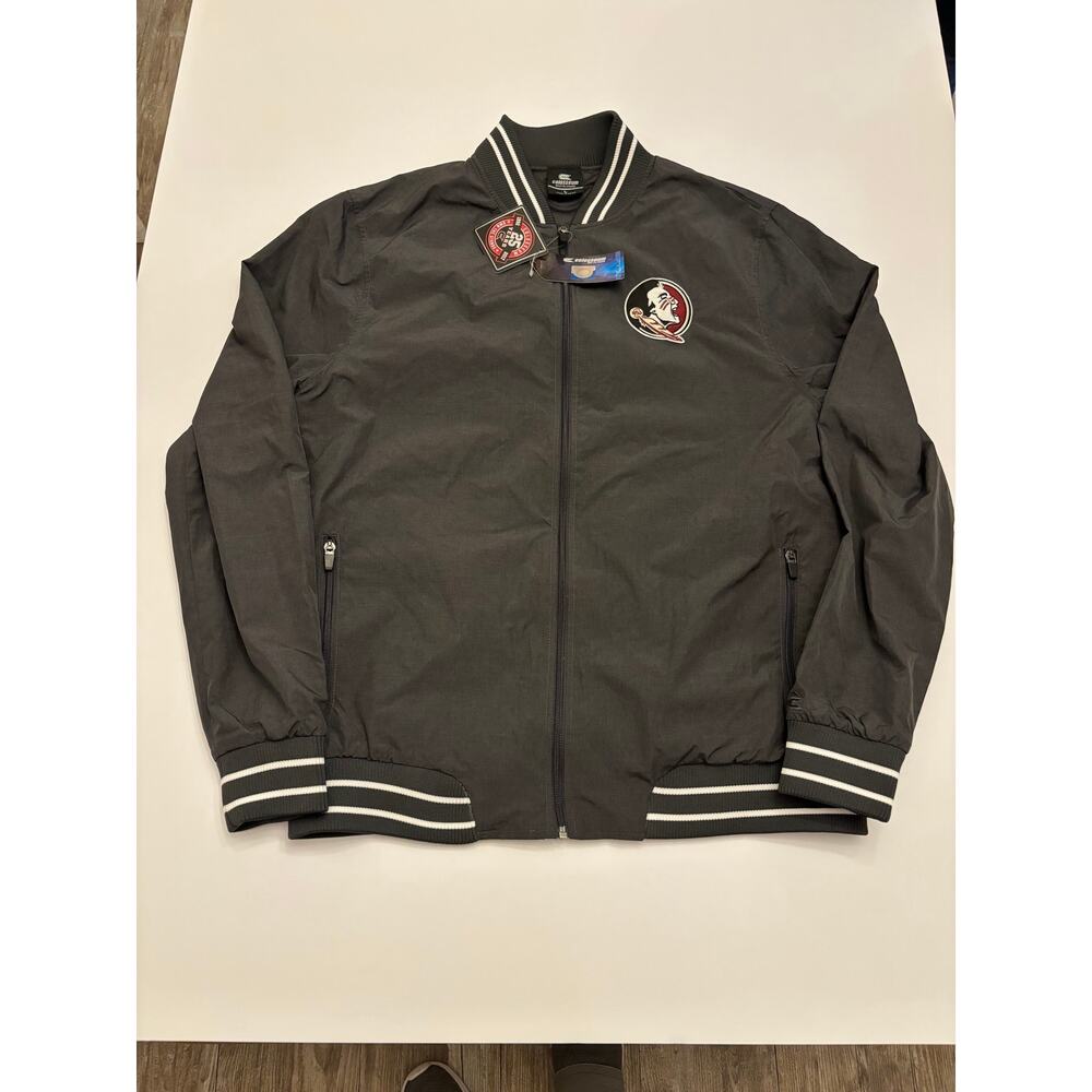 Colosseum Florida State Seminoles FSU Jacket Men's L Full Zip NWT Gray